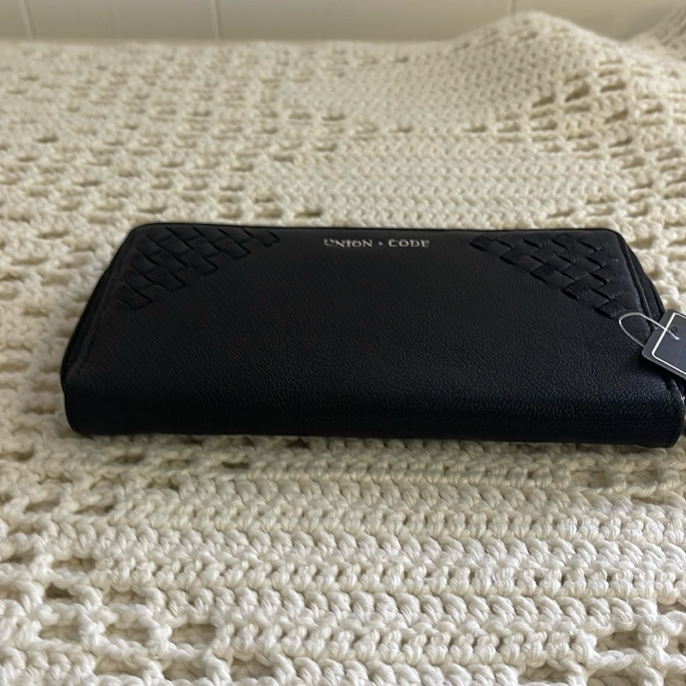 Ladies brown leather RFID WALLET